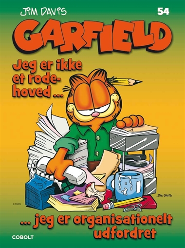Garfield 54: Jeg er ikke et rodehoved - sort/hvidt album forside