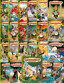 Hele serien: Gammelpot forsider