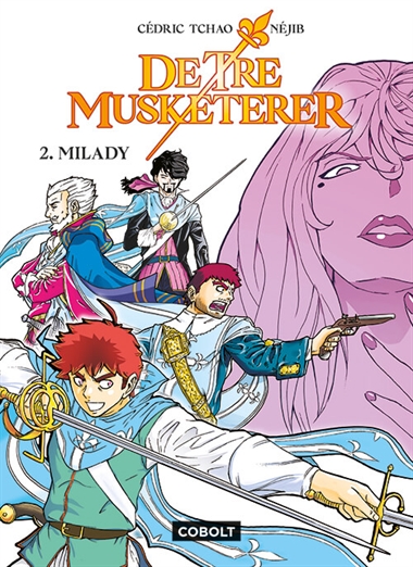 De tre musketerer 2: Milady – den officielle manga forside