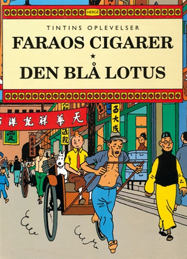 Tintin dobbeltbind: Faraos cigarer/Den Blå lotus forside