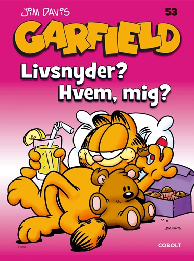 Garfield 53: Livsnyder? Hvem, mig? - sort/hvidt album forside