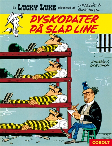 Lucky Luke: Pyskopater på slap line – et Lucky Luke-pletskud af Morris & Goscinny forside