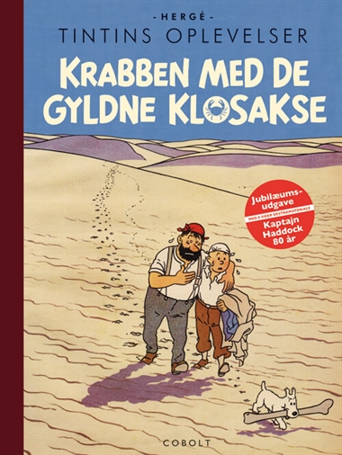 Tintin: Krabben med de gyldne klosakse – 80-års jubilæumsudgave forside